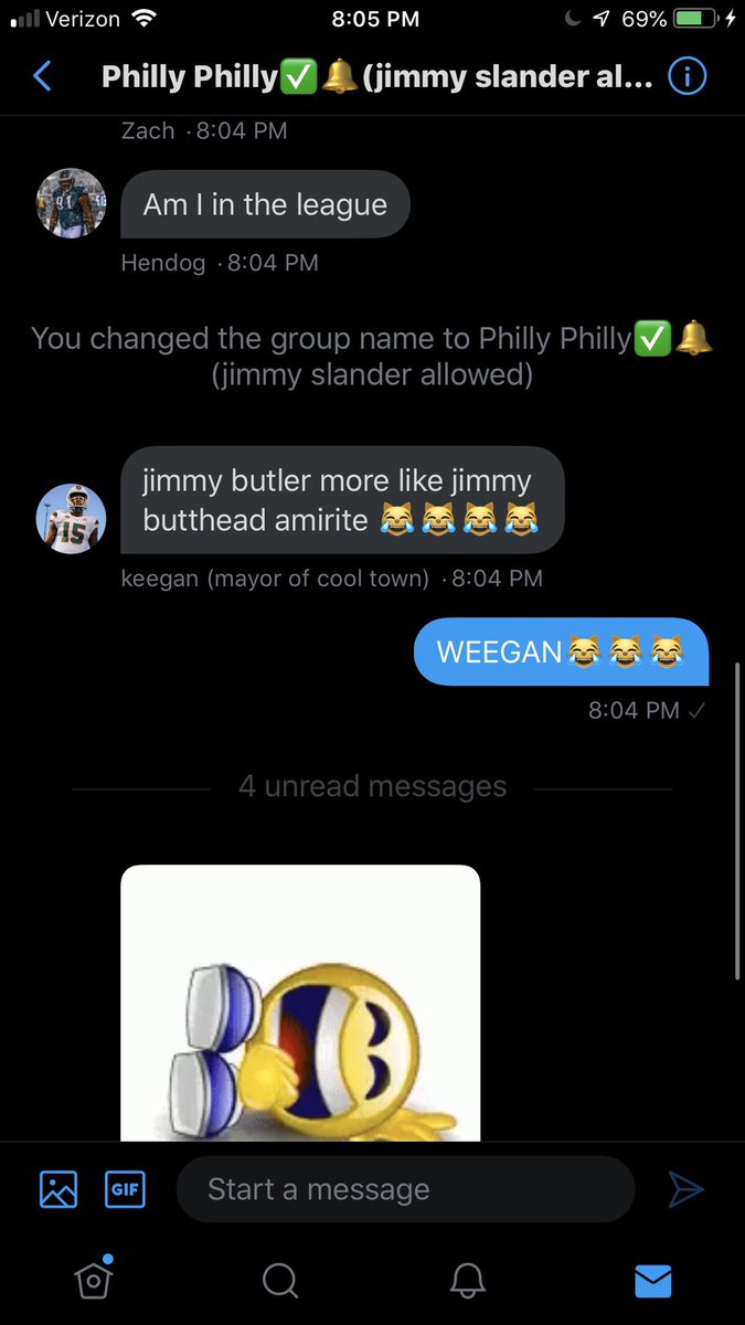 A thread of screenshots from my gc Philly Philly