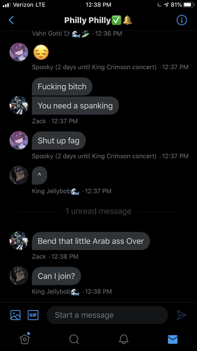 A thread of screenshots from my gc Philly Philly