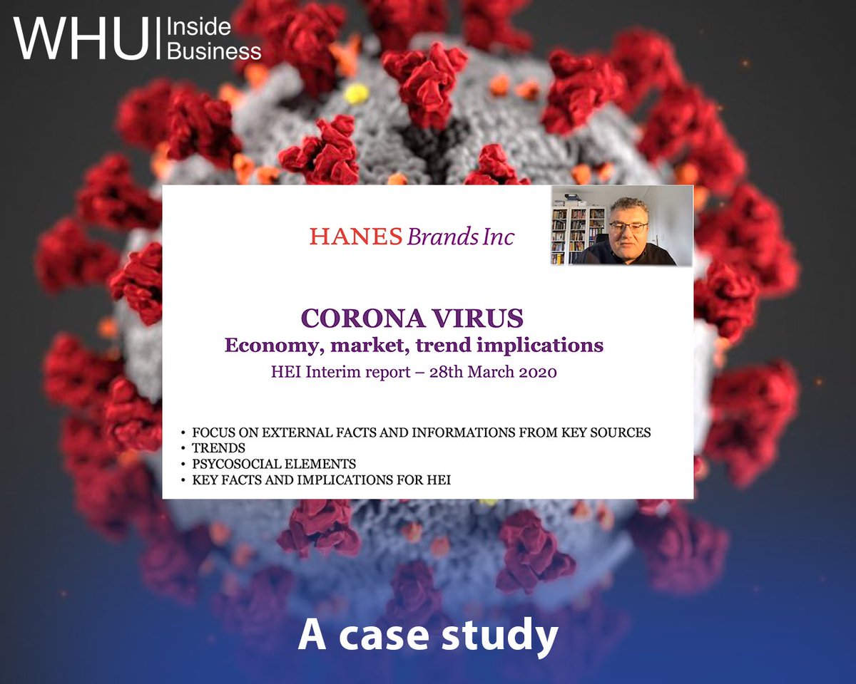 whu_ib's tweet photo. How are the #textile and #fashion industries reacting to the #Coronavirus crisis? This question and many other insights are discussed in our first ever #casestudy featuring Antonio Iandolo, VP EMEA at Hanesbrands Inc.
🎥: https://t.co/iYWNqfO8fB
@WHU_edu #wekeepwhurunning https://t.co/RWGc0h8o10