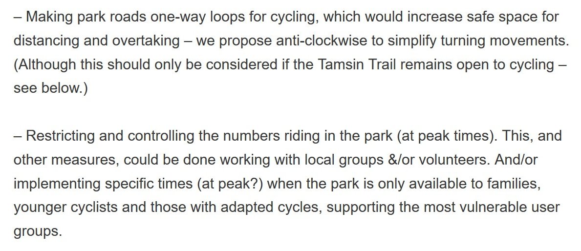 Consider a different level of restriction, like one way, or perhaps work with volunteers to limit total numbers at one time.