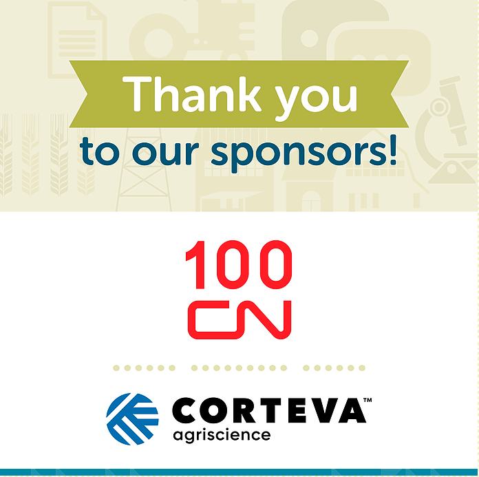 AdvancingAg's tweet photo. A huge thank you to our sponsors, @CNRailway and @CortevaCA, for supporting the AdvancingAg mentorship program! 

#advancingag #westcdnag #abfarming #agmentorship #agchat https://t.co/bySb8eQdgh