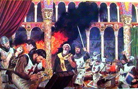 The new emperor refused to pay another copper. Enraged, the Latins laid siege to Constantinople and brutally sacked it. Women were raped, churches and palaces were looted, residents were tortured to reveal their wealth, and much of the city consumed by fire.
