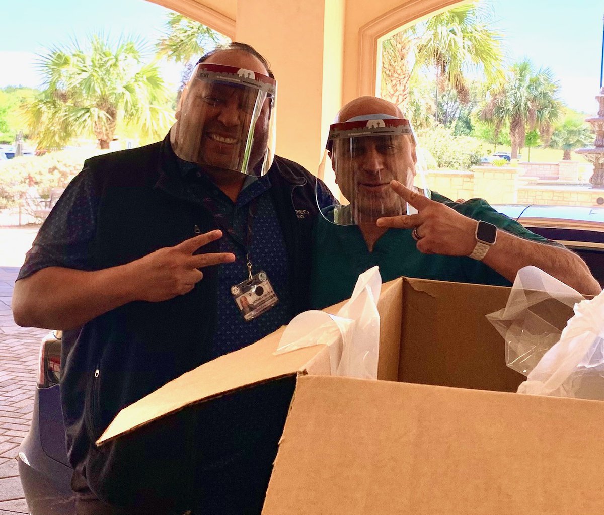 We would like to give a big thank you to Dr. Varshi Broumand for donating 350 face shields from local company Helmy to our health system. He is also donating some to local doctors. We are truly stronger together. Dr. Broumand, your support is appreciated! 💜