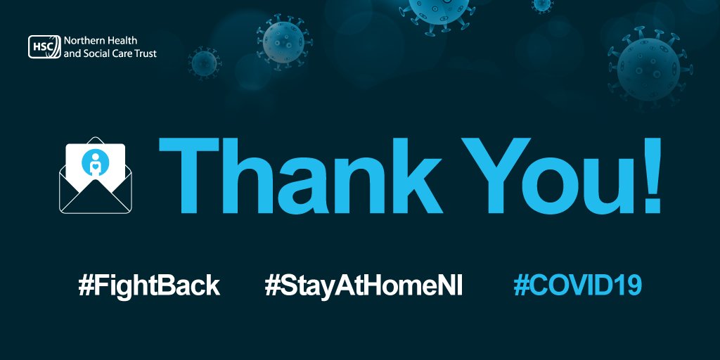 As a thank you to our staff, from tomorrow (Fri 3 April) all food &amp; drink across all restaurants and coffee shops in the Trust will be free.

We hope this gives a small indication of our deep appreciation for all our staff.

#We'reinthistogether #FightBack #StayAtHomeNI #COVID19