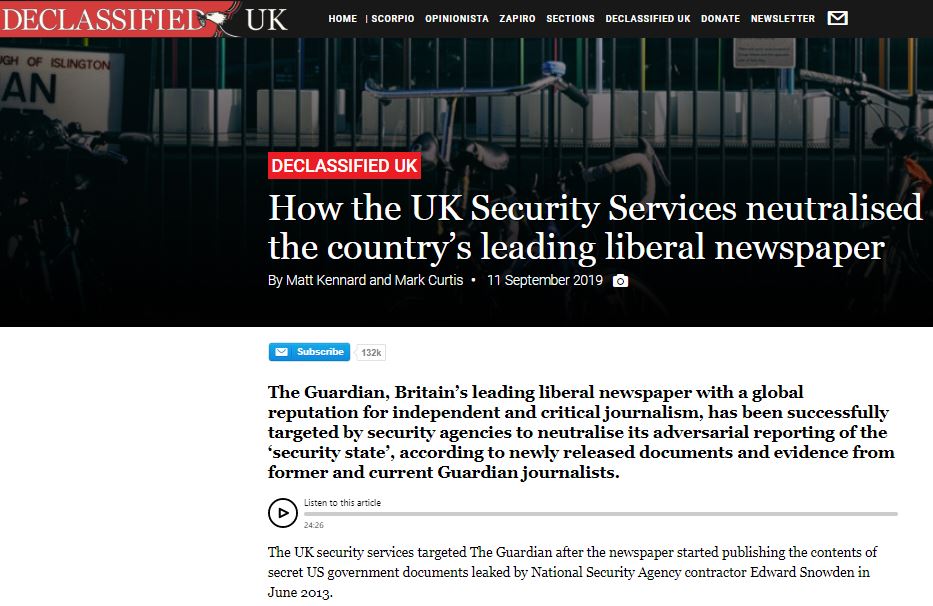 And we must also legitimately ask: to what extent was the Guardian's commitment to stop Corbyn determined or influenced by its willingness to act, under the current editor, largely as a mouthpiece of the intelligence services?  https://bit.ly/3aDtH2X 
