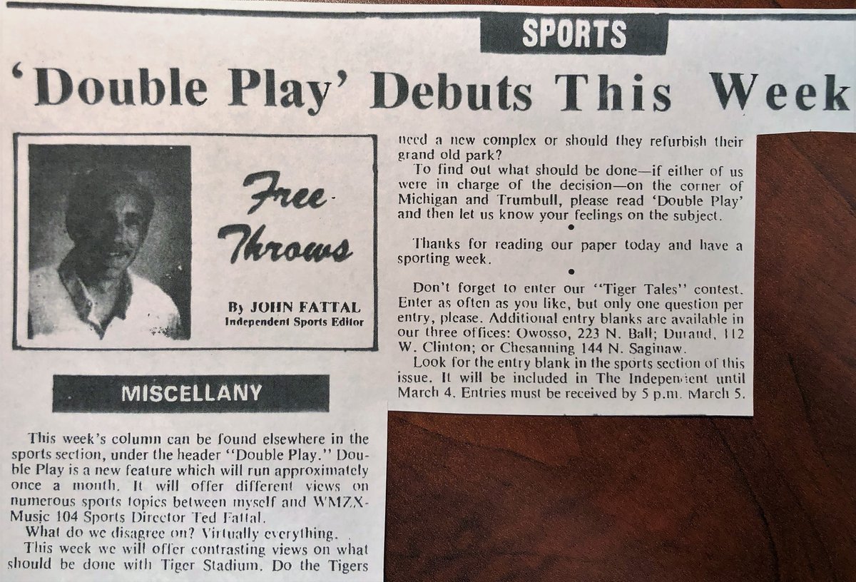 TedFattal's tweet photo. I'm missing baseball (among a lot of other stuff) A little #TBT discussion between a couple of MUCH younger sports media brothers. A topic on a recent @3pointpod We welcome comments while on lockdown. #hadticketstoopeningday #hopetheystillhaveone #since84 #staysafe https://t.co/2uKKoyhIIC