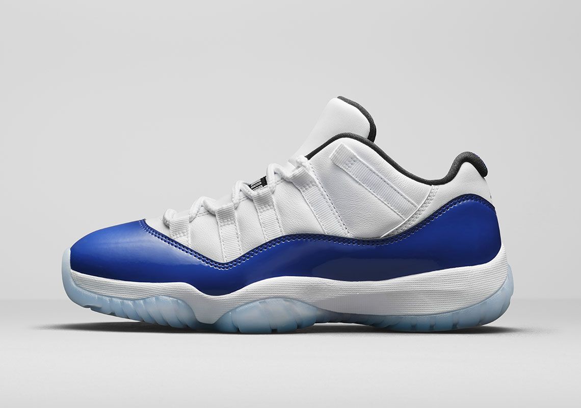 jordan 11 basse bleu