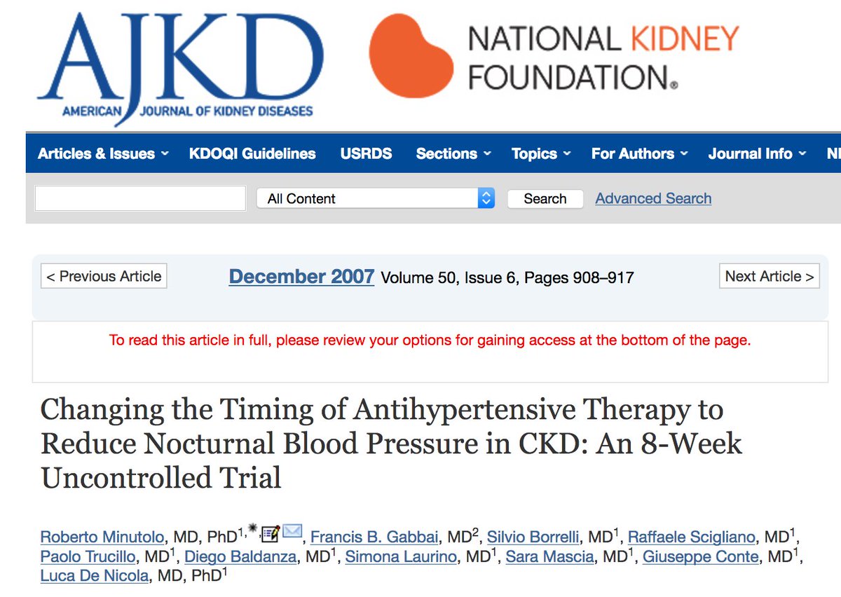 For several years I've been favoring the "spread BP meds out morning and evening" approach after the paper by Minutolo et al. in 2007Albeit this was a cross-over trial (not RCT) and didn't look at hard CV outcomes...