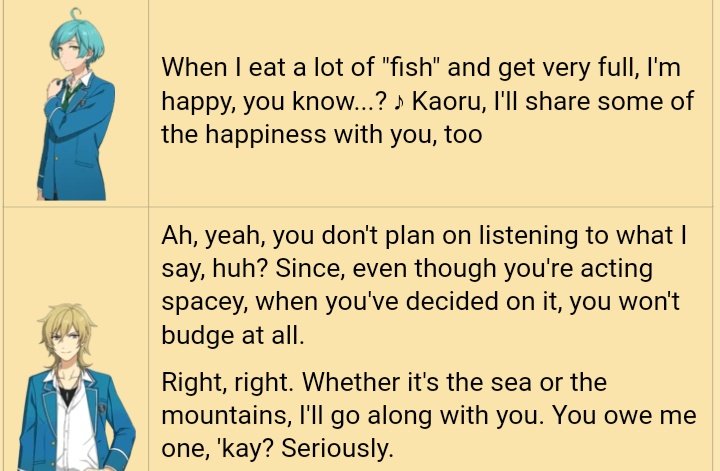 ending this thread with the most romantic thing i've ever heard kaoru tell kanata because i wasn't the same person after i read this