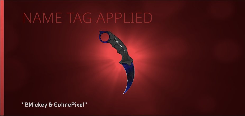 ohnePixel's tweet photo. One of H1Z1's biggest collectors has come over to collect CS:GO skins, and he loves giveaways too!

Together, we are giving away this $350 P4 0.03 Karambit Doppler 🇳🇴

RT + Follow @Mickey &amp; @ohnePixel to enter - rolling in 7 days, GL! https://t.co/1tE8Ctiw1l
