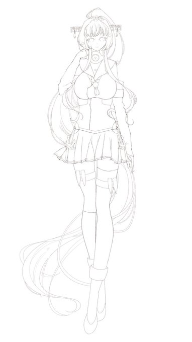 わ"、わ"だじ本当に線画頑張ったのおおおおおおお😭😭
私の腰とお尻を犠牲に大和さんは美人への第一歩を踏み出したのです👠✨😇🤸
明日からは塗りを頑張るよ👵👼💪 