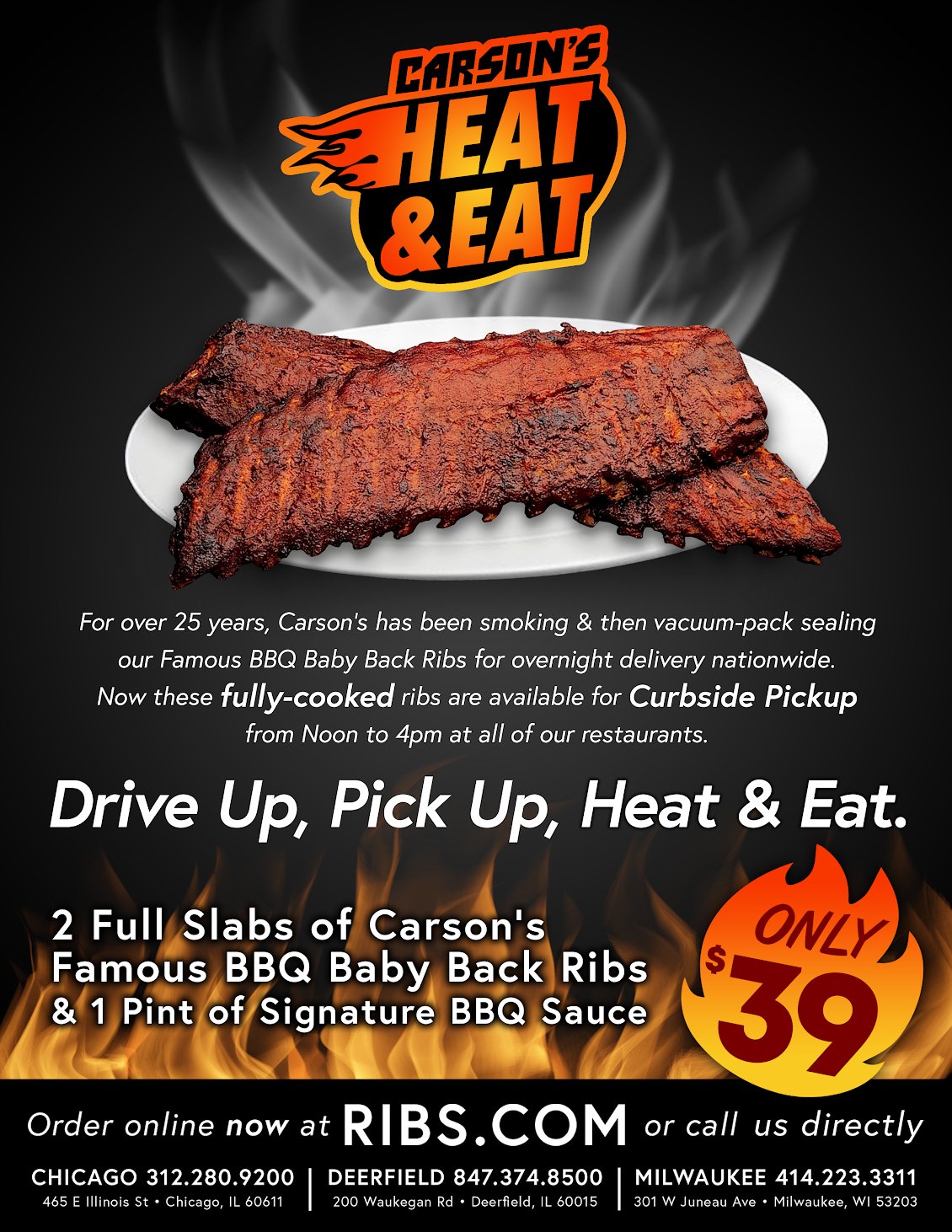 Carson's Ribs Prime Steaks And Famous Barbecue on Twitter "SPECIAL