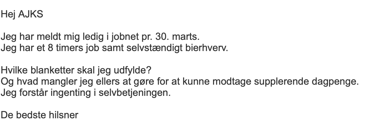 Rikke Oberlin Flarup on Twitter: "Prøver på at melde mig ledig og er efter 10 allerede ved at råbe ad computeren. 😑" / Twitter