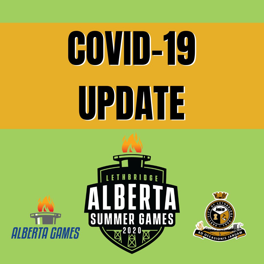 2021ASG's tweet photo. 2020 ALBERTA SUMMER GAMES POSTPONED
The executive of the Lethbridge 2020 Alberta Summer Games Society has elected to postpone the games until summer 2021.
Please head over to our website for more information - https://t.co/9kM0OHr7vR
#2020ASG #ABGames #BringYourBestBeYourBest https://t.co/FJT5I38d5S