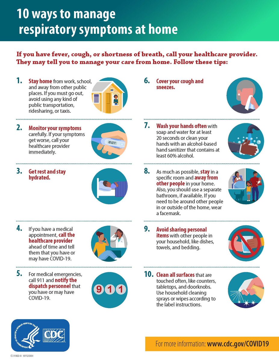 SNHDinfo's tweet photo. If your #healthcareprovider has advised you to stay home and self-isolate because you have symptoms, @CDCgov has 10 things you can do to manage your health while you're home: https://t.co/dDEocgFYHr #StayHomeForNevada #COVID19 #InThisTogether https://t.co/rGPqiyM2EL