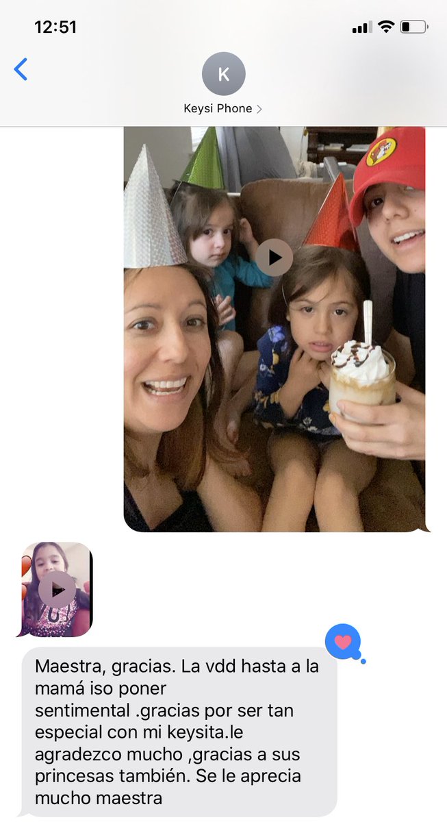 Love is... receiving a letter from one of your students, a virtual birthday celebration!❤️🎂💌