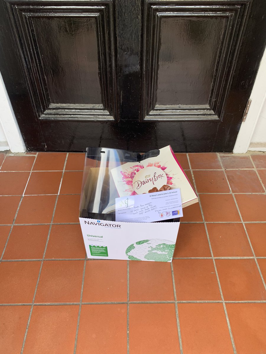 Great to be able to deliver our first batch of face shields to local #NHS facilities. Our local GP practice next to Bennett House were delighted to receive these. #NHSheroes #StrongerTogether