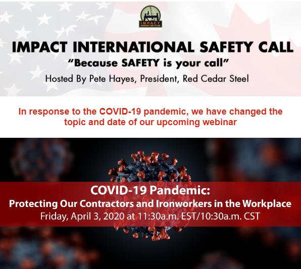 IMPACT will host a webinar tomorrow, April 3, to address specific facts about COVID-19 and associated safety and regulatory concerns. Learn more and register now at ringcentr.al/2WZW8UV.