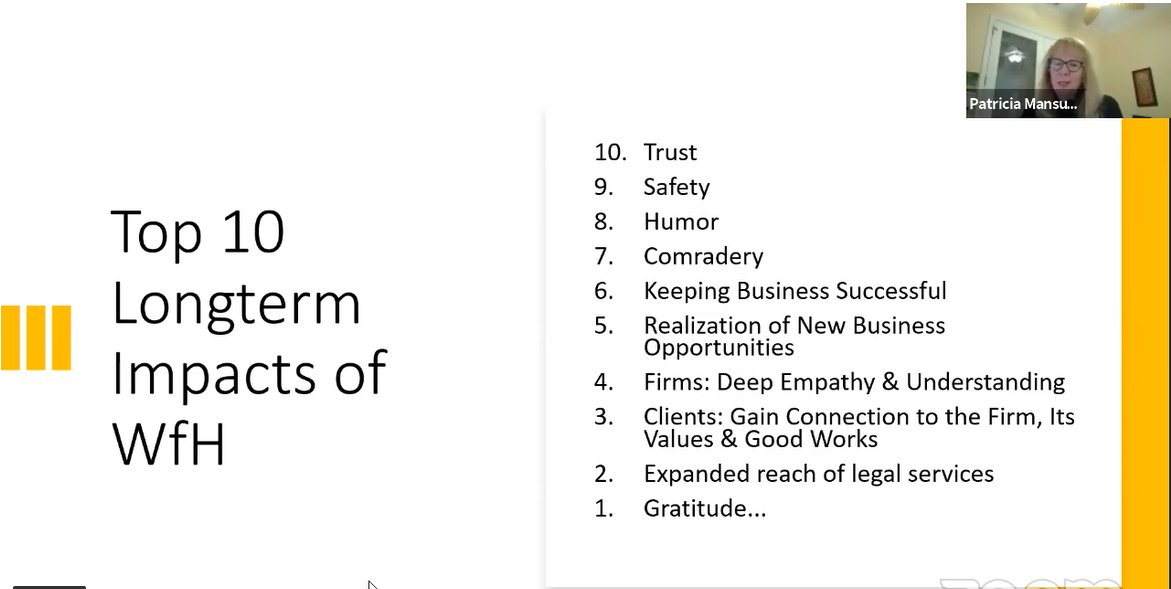 For those who couldn't watch today's episode, here are the Changing Normal Top 10: Longterm Impacts of #WFH...

#5 is one to watch...what will be the new business opportunities that come out of this experience? Out of the 2008 recession came Uber, WhatsApp, Venmo, Slack, etc.