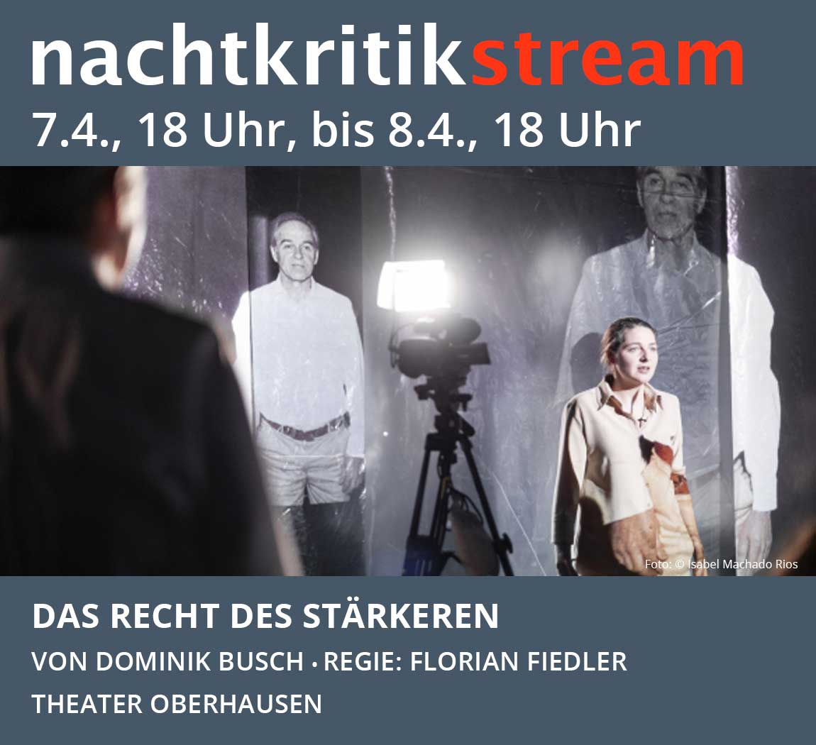 THEOberhausen's tweet photo. #DasRechtDesStärkeren #DominikBusch #FlorianFiedler #TheaterOberhausen #nachtkritik https://t.co/JMCol99ey1