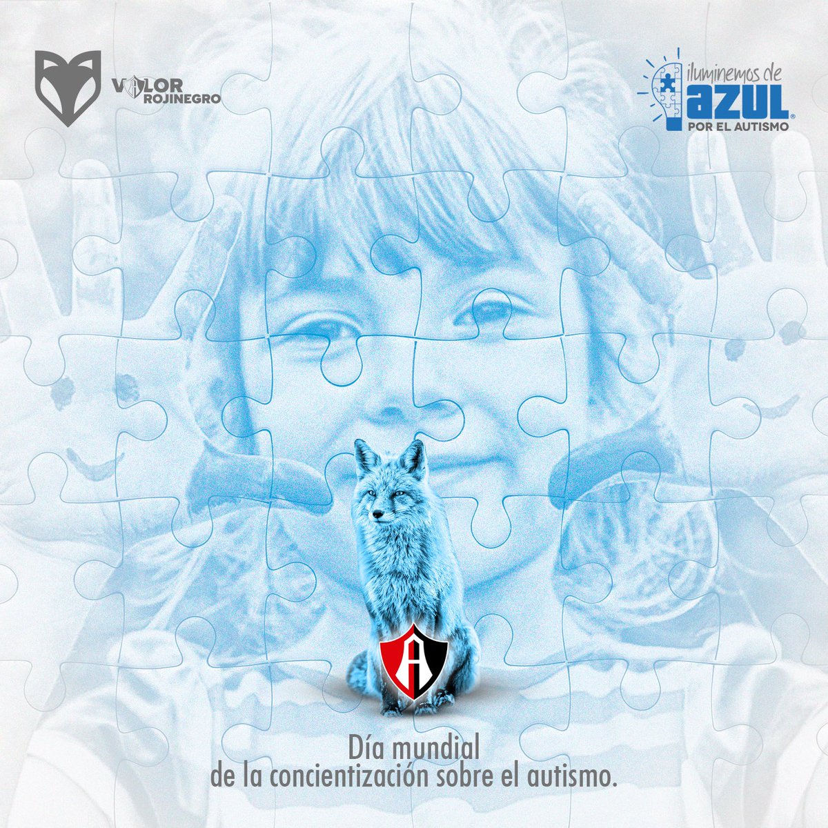 Todos pertenecemos a este mundo. 

#IluminemosDeAzul por la inclusión, la tolerancia y el respeto. 🔵

#DíaMundialDelAutismo | #ValorRojinegro