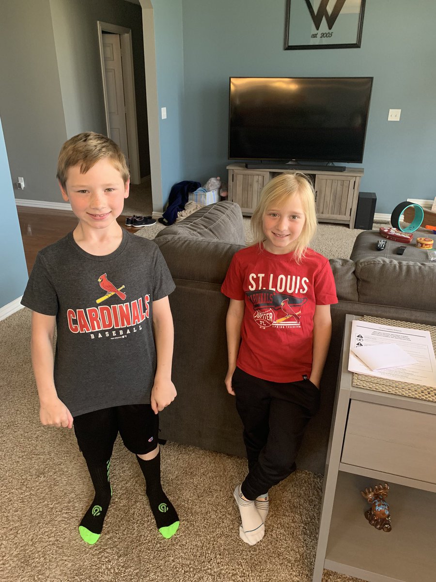 andreazweber's tweet photo. @Cardinals we are rocking our red for opening day! Go cards! https://t.co/7RlyTZMqPq