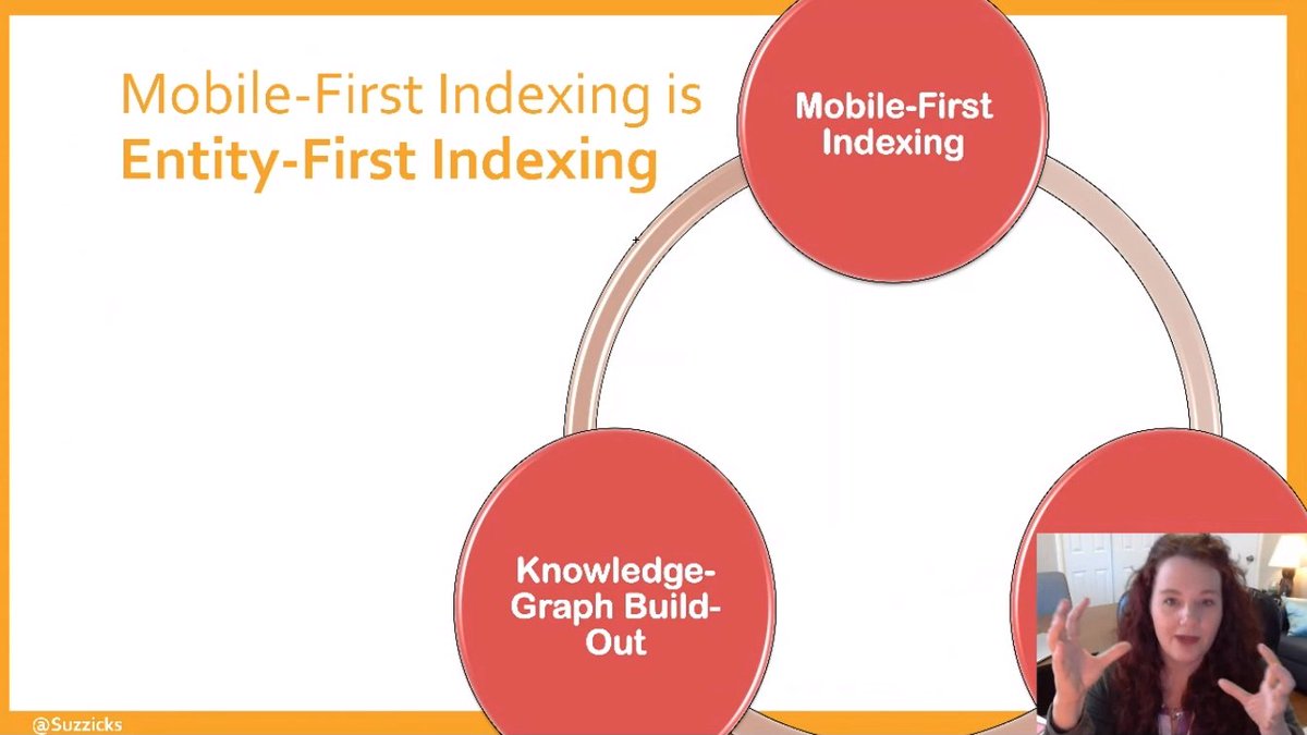 "Mobile-First Indexing is Entity-First Indexing" <a href="/Suzzicks/">Cindy Krum 📱</a> on <a href="/seo4l/">SEO4Life</a> #seo4life event.