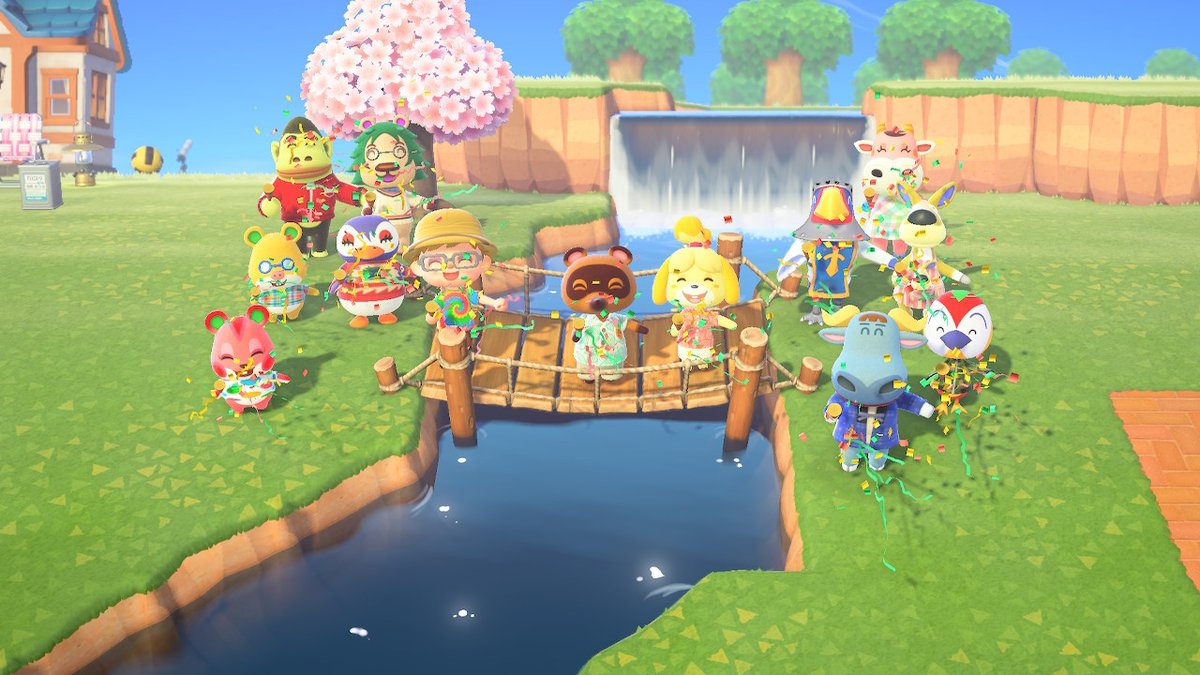 FERANATOR's tweet photo. New bridge, I no longer need a vaulting pole! #AnimalCrossing #ACNH #NintendoSwitch https://t.co/6lwQPDG4at