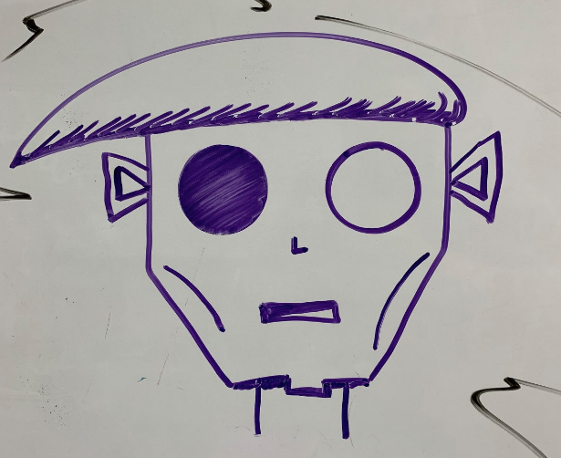 JoshuaKazemi's tweet photo. Sometimes you draw a random thing on a white board during a meeting and then @ScrewAttackSam gets inspired and writes a short a year later. Congrats on Lunar Farms @dokachibi and team! #AnimJam Check it out: https://t.co/tnHbNs2XG6 https://t.co/a09i9VEatW