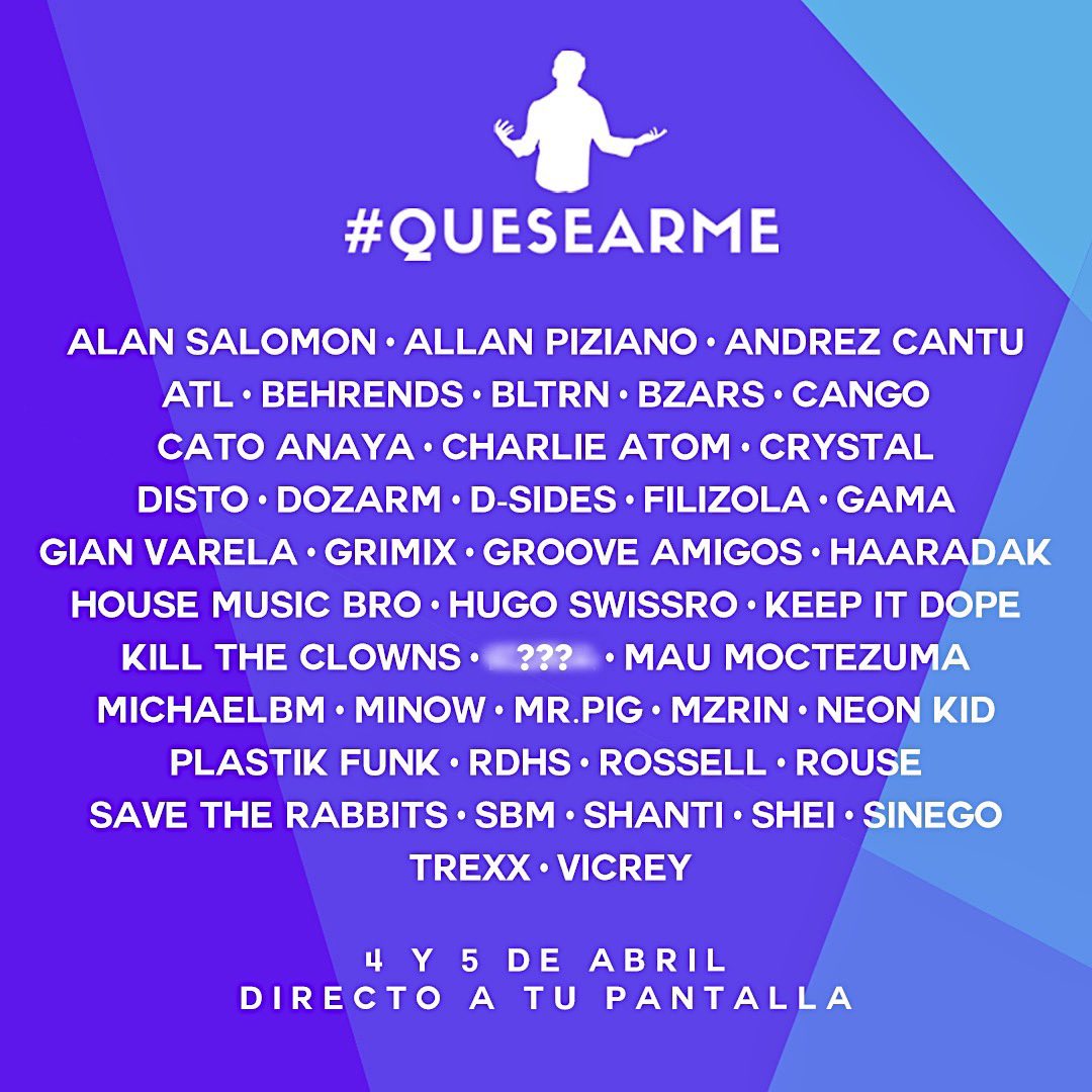 GianVarela's tweet photo. Este Domingo! Tocare en el festival ONLINE @QueSeArmeFest a las 5:40 PM hora MEXICO (6:40 Hora PANAMA) !!! Denle RT para que vivan este Festival de EDM desde su casa! https://t.co/3TTMcmVJ38