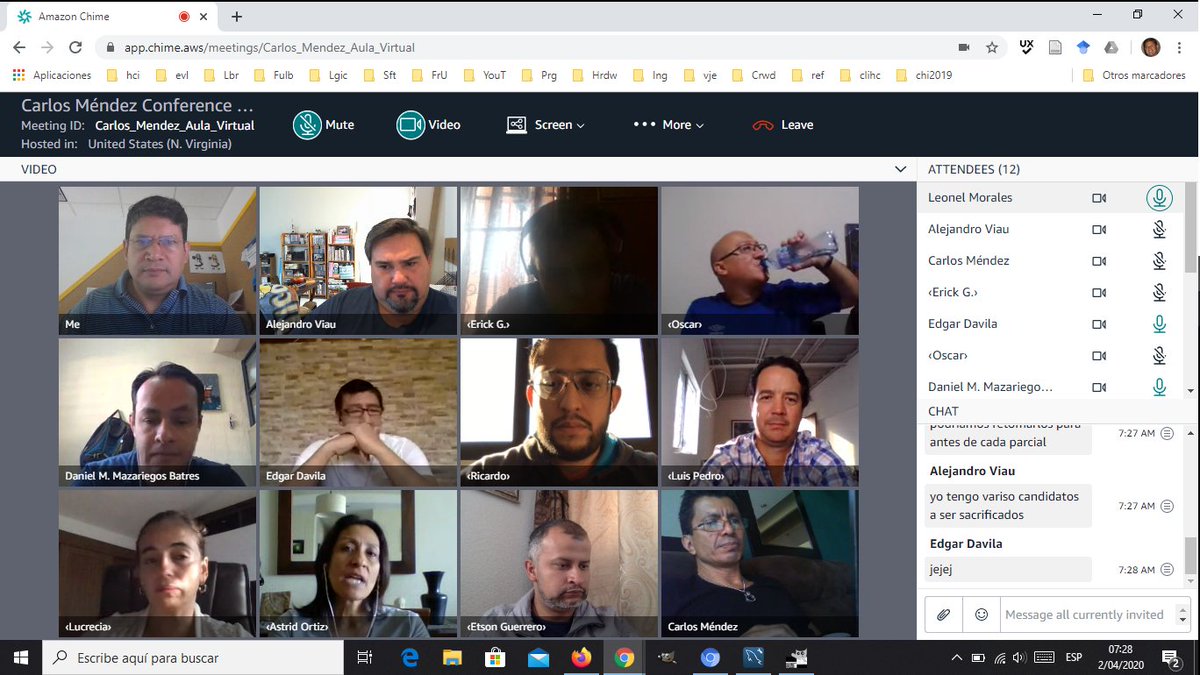 Qué bien se siente retomar actividades con profesores de ingeniería <a href="/FCEUFM/">FCE-UFM</a> <a href="/UFMedu/">UFM</a> Seminario sobre libro "Why Nations Fail" hoy por la mañana vía Amazon Chime