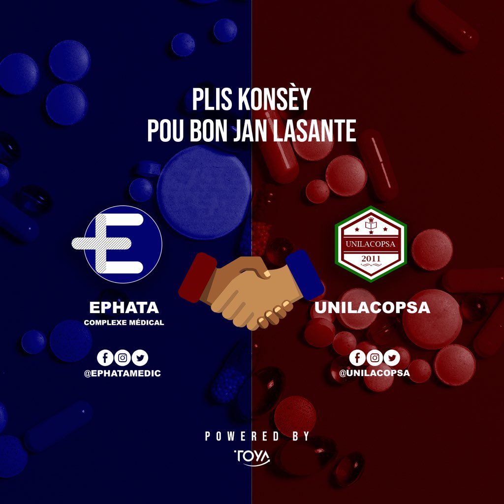 ephatamedic's tweet photo. Nap anonse kolaborasyon @ephatamedic ak @unilacopsa pou nou pote pou ou bon jan konsèy ak bon jan enfòmasyon kap edew rete an sante epi pwoteje tèt ou pi byen kont maladi kwonaviris la. 
Plis konsèy pou bon jan lasante!

#Covid19pandemic #Ephatamedic #Unilacopsa #Haiti #Santé https://t.co/835IdaKUUl