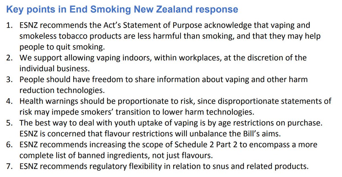 And it looks like End Smoking NZ reached similar conclusions to mine. The government's approach is disproportionate to risk, too inflexible when it comes to Snus, imposes too many restrictions on freedom of speech.  https://www.endsmoking.nz/wp-content/uploads/2020/04/Submission_ESNZ_20200401.pdf