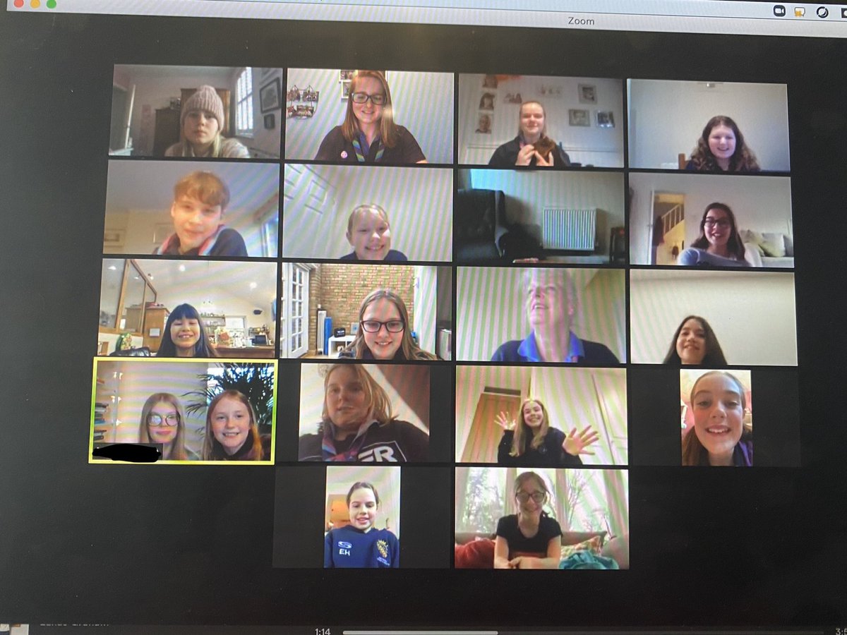 GG_Wargrave's tweet photo. It was so lovely to see our Guides and Rangers tonight. Really looking forward to next week already! #RemoteGuiding #Girlguiding https://t.co/jhrqTGcixh
