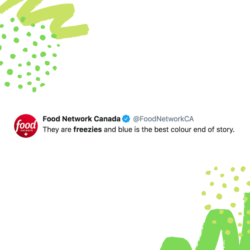 KiskoFreezies's tweet photo. โจ Are you #TeamBlueRaspberry? @foodnetworkca! https://t.co/5kFrrFoSnv