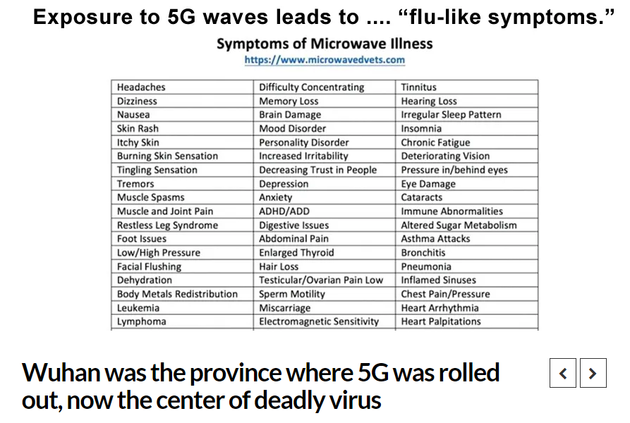 16. "One of the first cities that Vodafone, Huawei and some other technology firms rolled out the ubiquitous blanket  #5G was in Wuhan, China....where this  #CoronaVirus was supposedly meant to start in some fish market. That is complete nonsense."