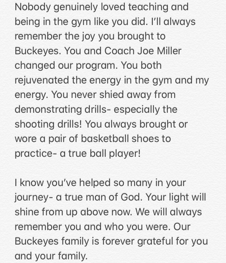 ET21Buckeyes's tweet photo. Our hearts are heavy. Coach Tim Krahenbuhl- thank you for everything you gave to our program and your impact on so many lives. We love you and will miss you dearly! Rest in heaven. https://t.co/as9CX6VQos
