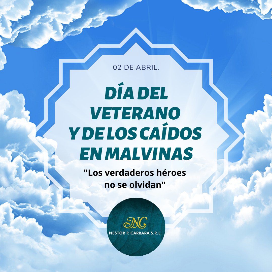 CarraraSRL's tweet photo. 🇦🇷 "Nuestros mayores respetos a los Veteranos, Caídos de Malvinas y a sus familiares" #Gloria #Orgullo #Honor https://t.co/5YiipSmLFO