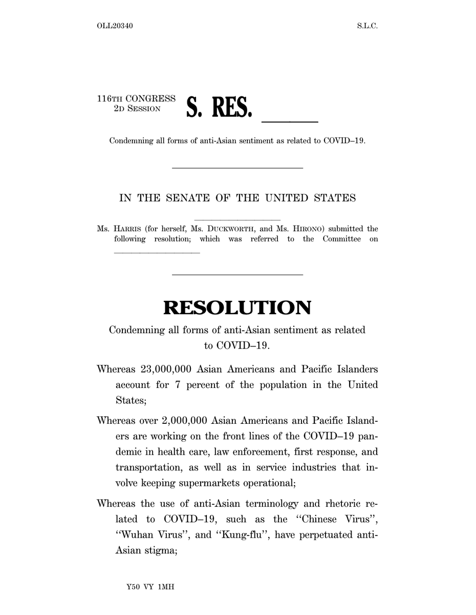 Screenshot of page 1 of the resolution. The full text is available at the link in the original tweet.