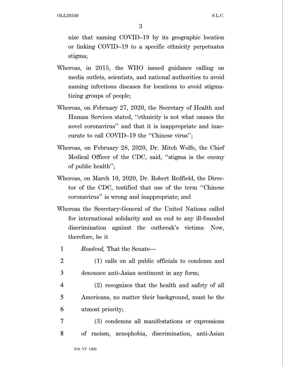 Screenshot of page 3 of the resolution. The full text is available at the link in the original tweet.