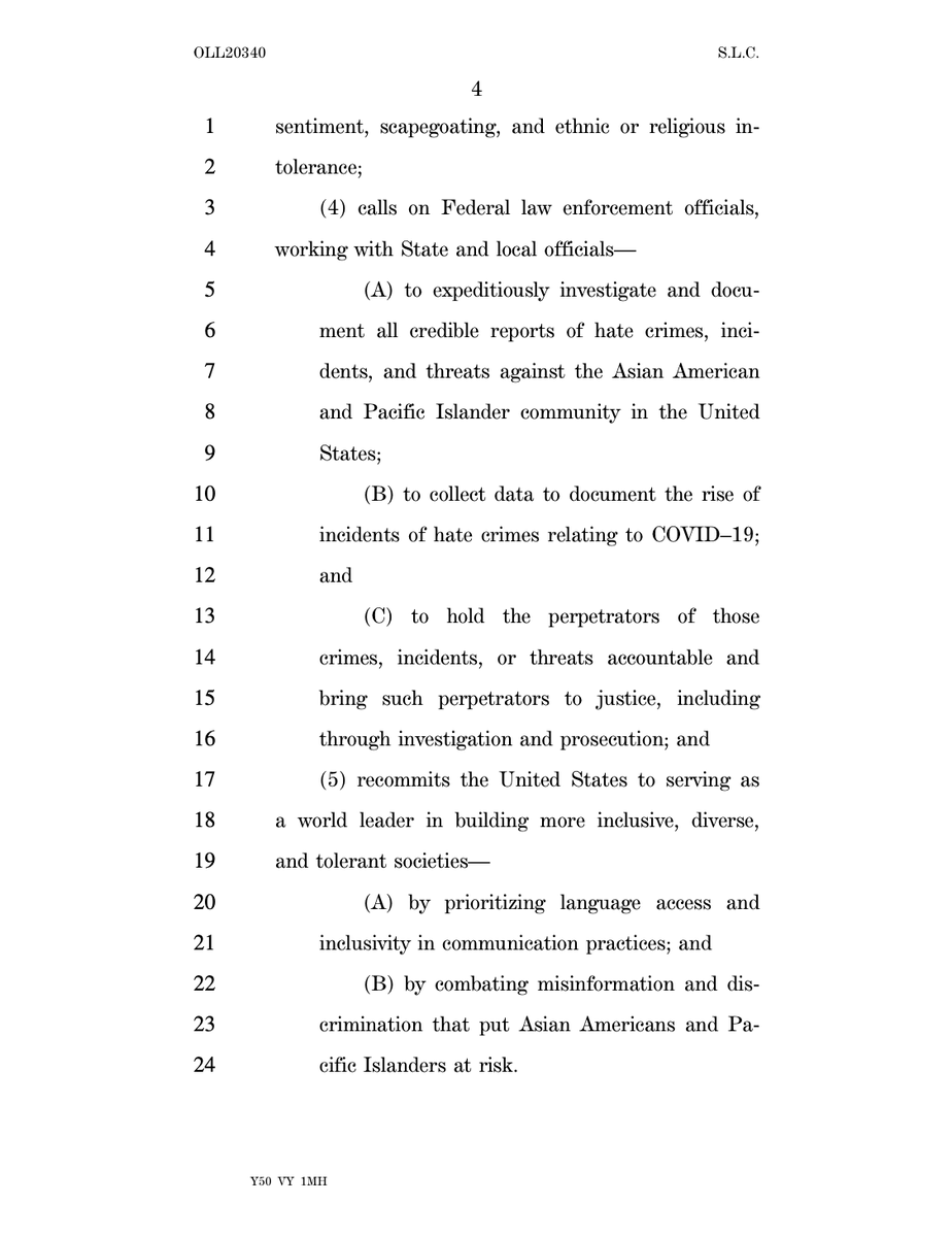 Screenshot of page 4 of the resolution. The full text is available at the link in the original tweet.