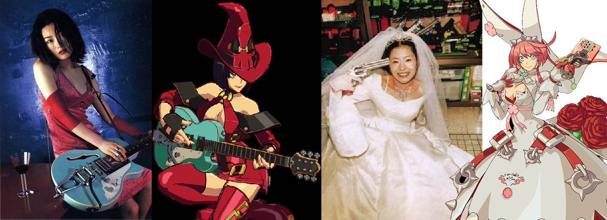 I just realized that Shiina Ringo inspired not one, but at least TWO different Guilty Gear characters! #椎名林檎  #イノ  #エルフェルト