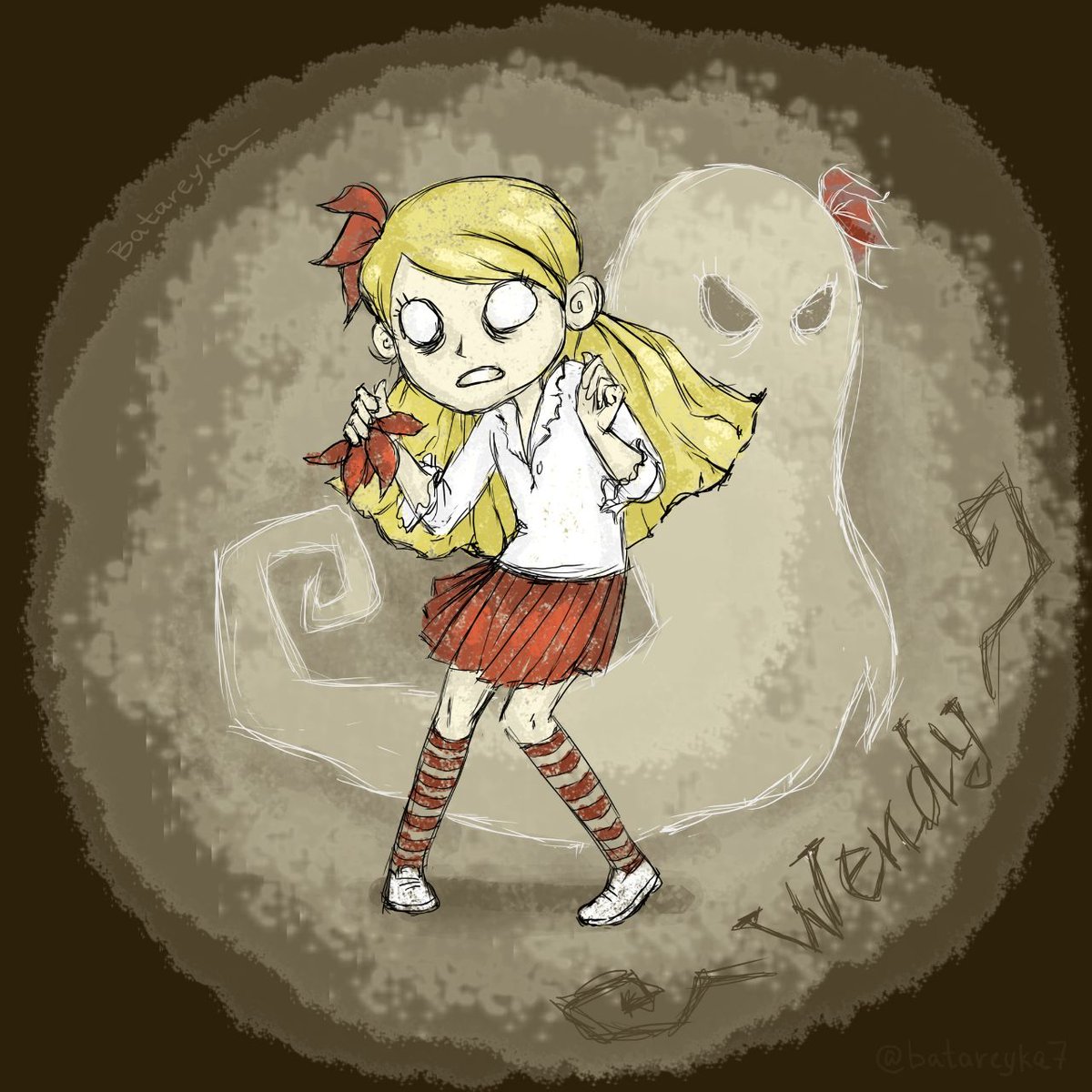 Batareyka on Twitter: Wendy from #DontStarveTogether #DontStarve. 