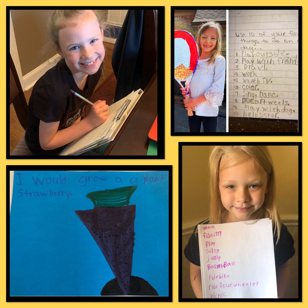 WilroyCrystal's tweet photo. These kiddos are working hard from home! So proud of them. #TeamDCS @TweetDCS_HES https://t.co/vkNlJVji62