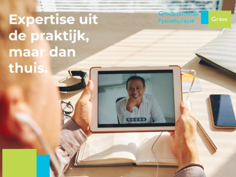 Vanwege de nieuw aangekondigde maatregelen blijven onze fysiotherapeuten in ieder geval t/m 28 april online beschikbaar om jou de zorg te kunnen bieden die je van ons nodig hebt! Aarzel dus niet en neem contact met ons op voor een consult op afstand.
