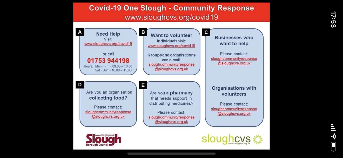 SBCP1's tweet photo. @SloughCouncil 
@sloughcvs @slough_centre @sloughaspire if you can help in any way support the Slough community details below.  Huge thanks 👏🏻👏🏻 https://t.co/2PBiWK14gt