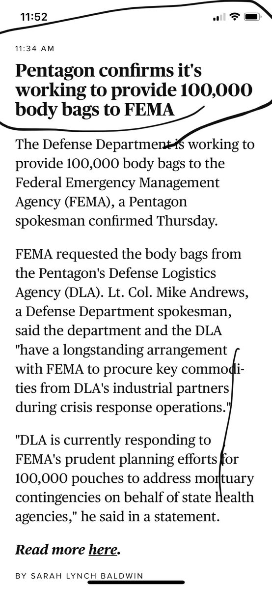 If this doesn’t make you social distance I don’t know what will.  The Pentagon providing 100,000 body bags to FEMA. Yikes!!!  We are home and safe.   I am an extrovert now turned to homebody!
