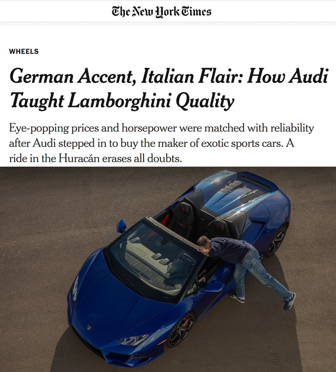 My latest, on <a href="/Lamborghini/">Lamborghini</a>, for the <a href="/nytimes/">The New York Times</a>. 
nytimes.com/2020/04/02/bus…