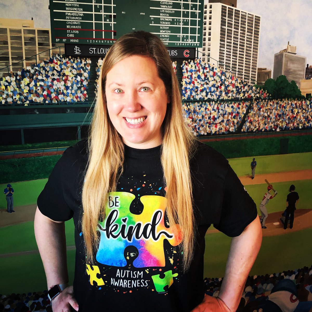 Thinking about all the kiddos on the spectrum and sending them some love today! #WorldAutismAwarenessDay #bvpride #d109pride <a href="/BVGoBobcats/">Bridgeview School</a>