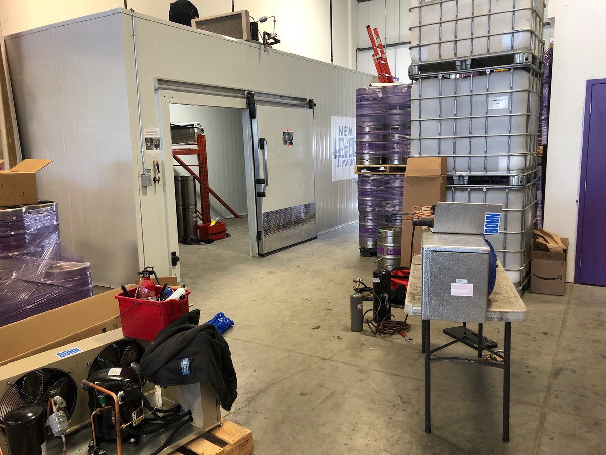 icemastersyeti's tweet photo. A little cold storage expansion for a repeat customer, thanks @newlevelbrewing for your continued support! #yyc #yycserviceprovider #refrigeration #hvac #coldstorageexperts #coldstorage #keepingthingscool https://t.co/daIWSiY2YE